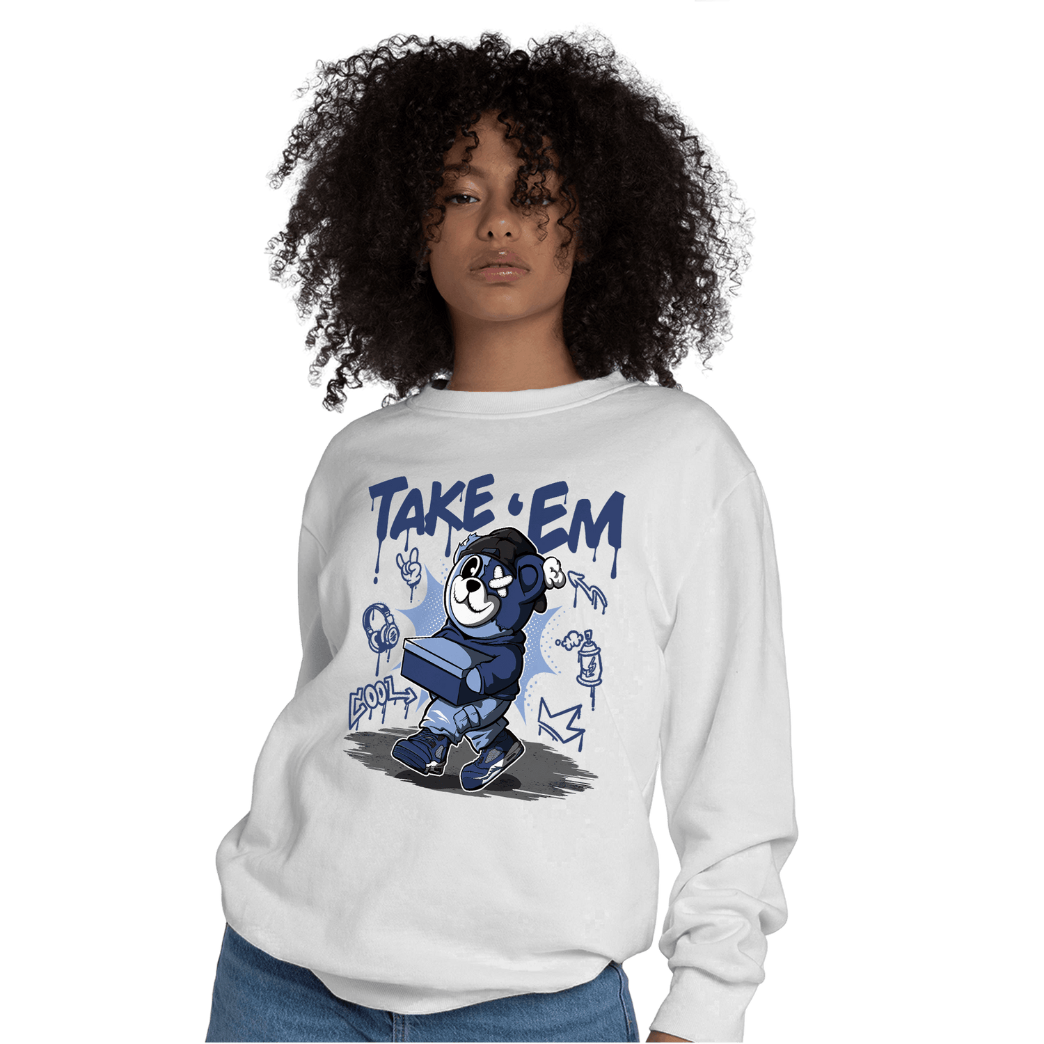 Midnight Navy 5s Sweatshirt Match Take &