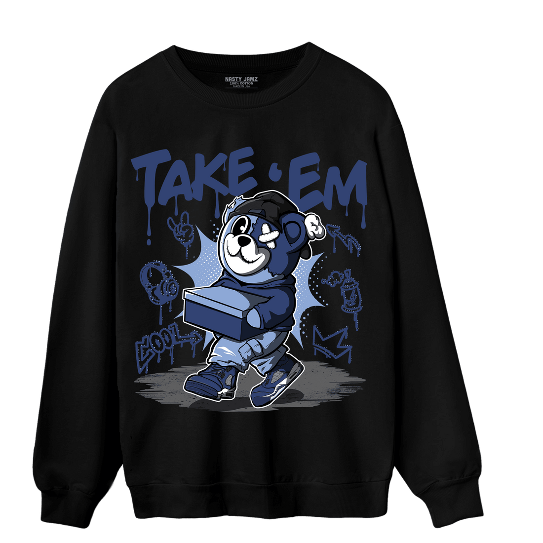 Midnight Navy 5s Sweatshirt Match Take &