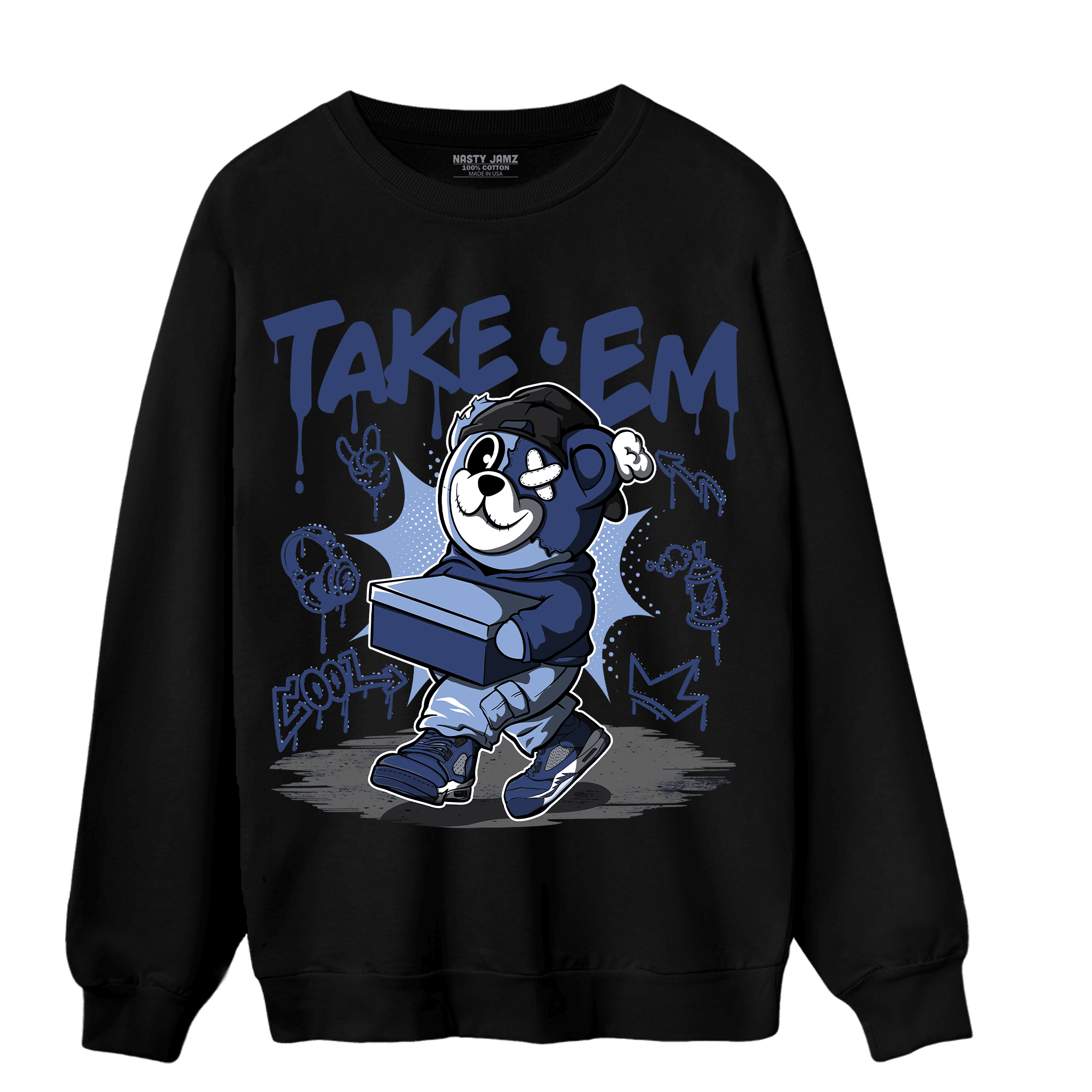 Midnight Navy 5s Sweatshirt Match Take &