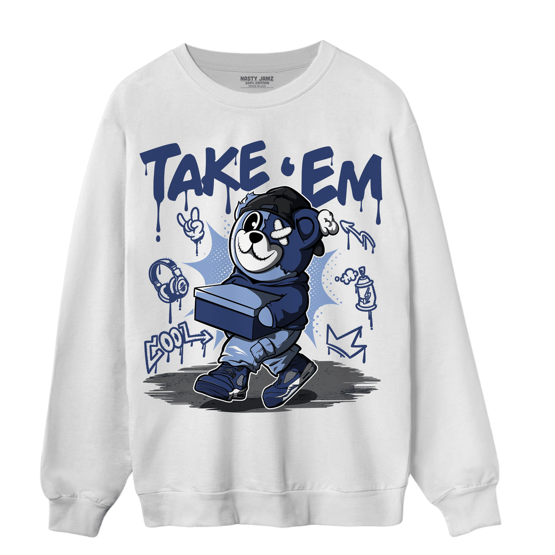 Midnight Navy 5s Sweatshirt Match Take &