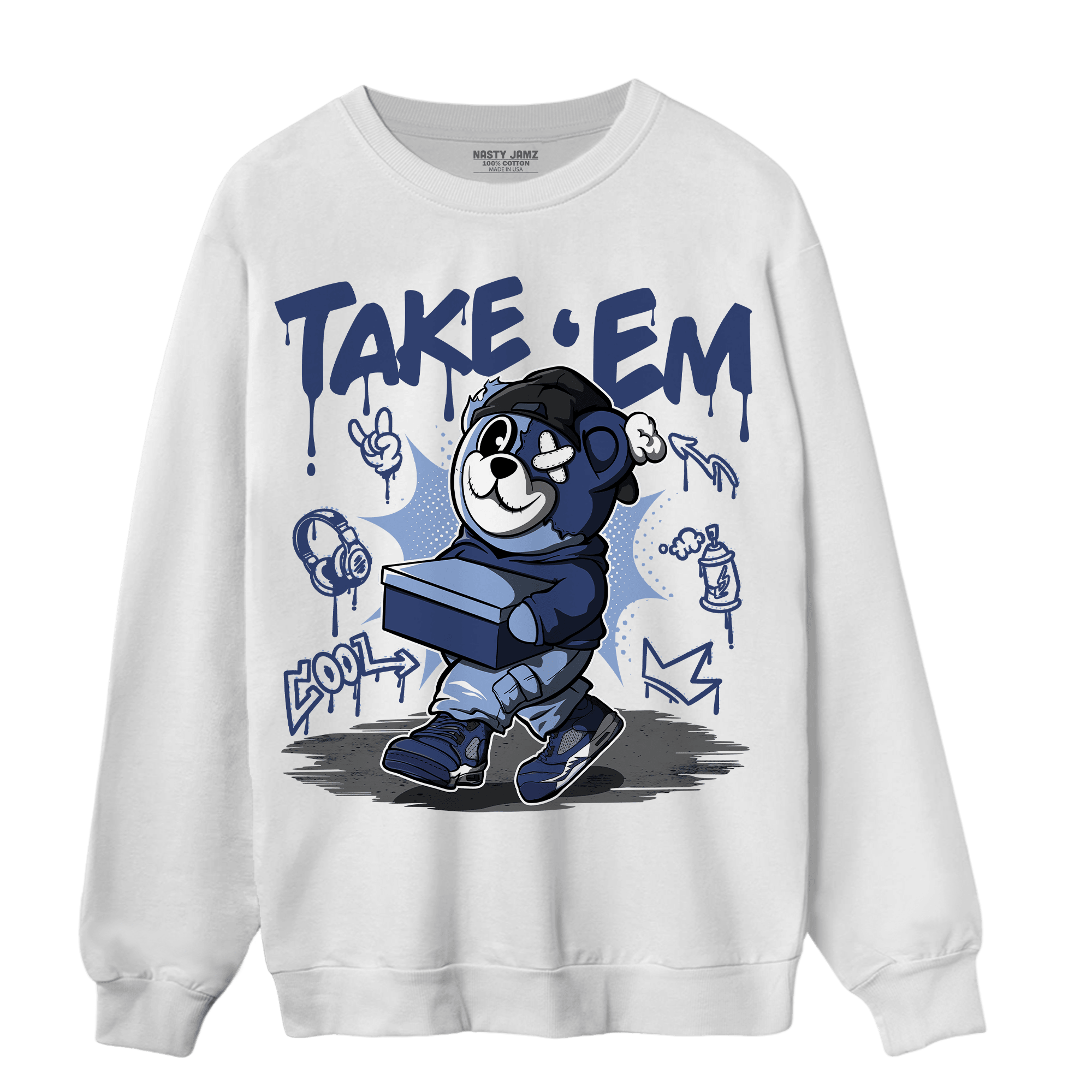 Midnight Navy 5s Sweatshirt Match Take &