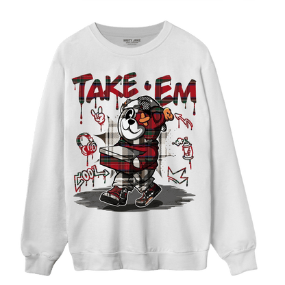 Plaid 5s Sweatshirt Match Take &