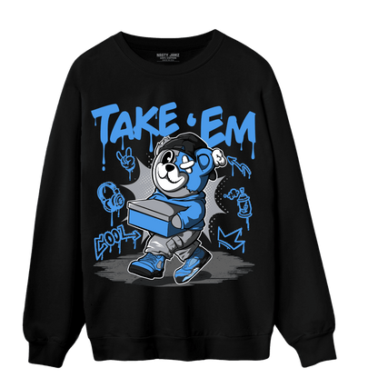 University Blue 5s Sweatshirt Match Take &
