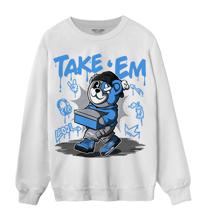 University Blue 5s Sweatshirt Match Take &