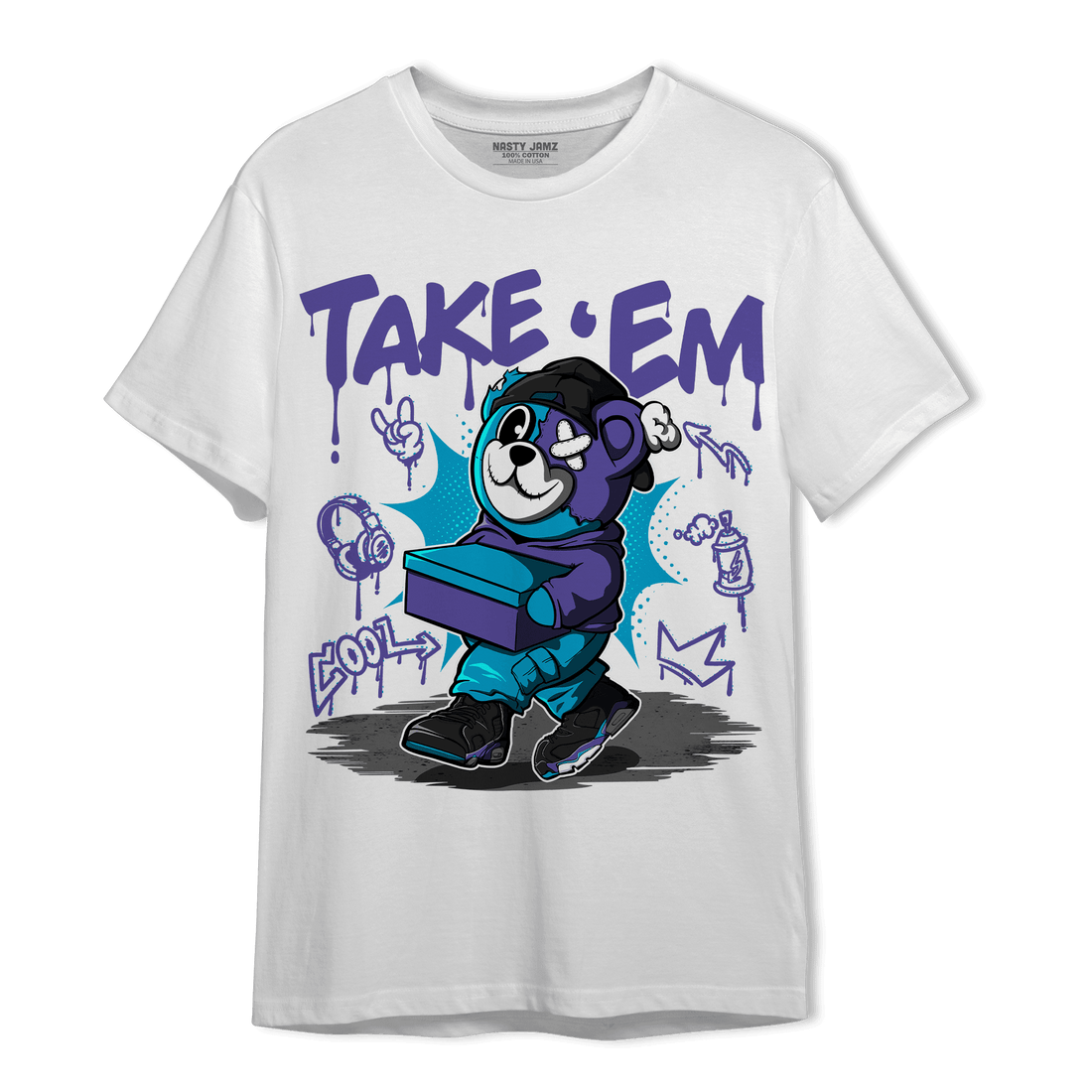 Aqua 6s T Shirt Match Take &