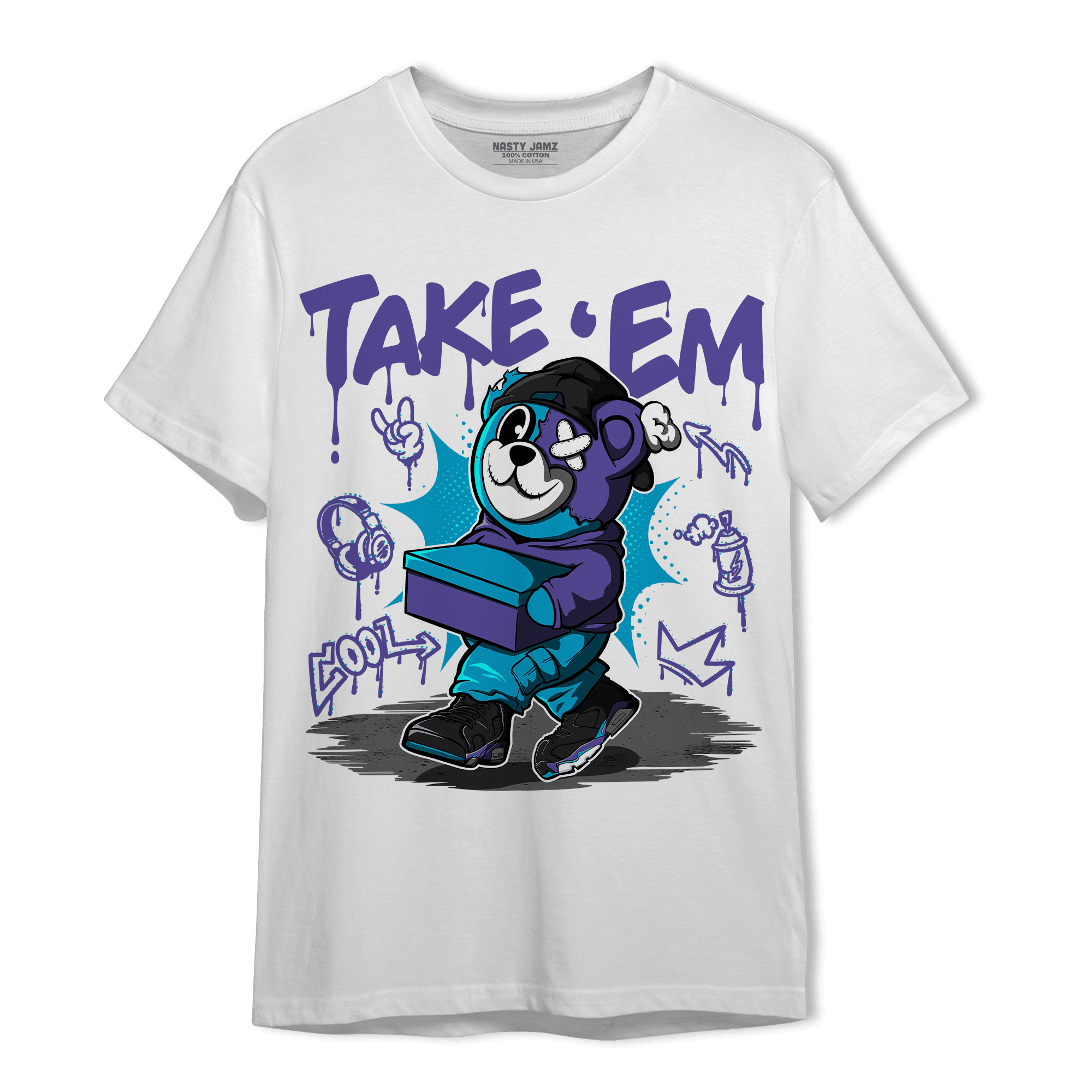Aqua 6s T Shirt Match Take &