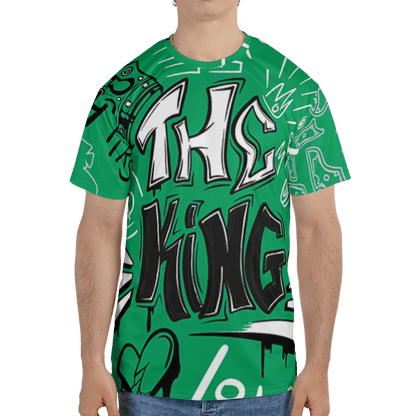 Lucky Green 5s T Shirt Match The King 3D All-Over Print Graffiti - NastyJamz