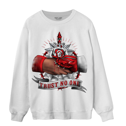 Cherry 11s Sweatshirt Match Trust No One Old School - NastyJamz