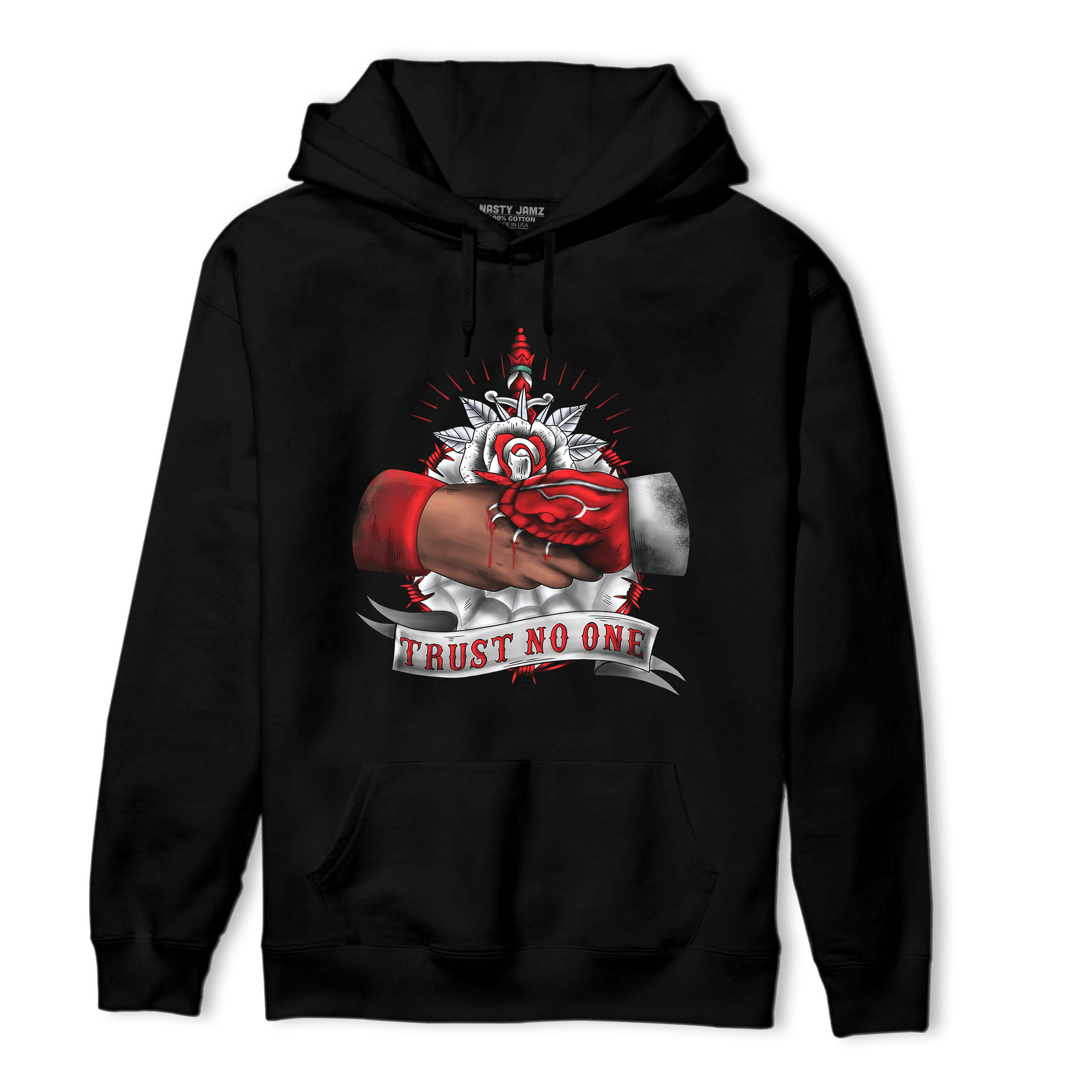 Cherry 11s Hoodie Match Trust No One Old School - NastyJamz