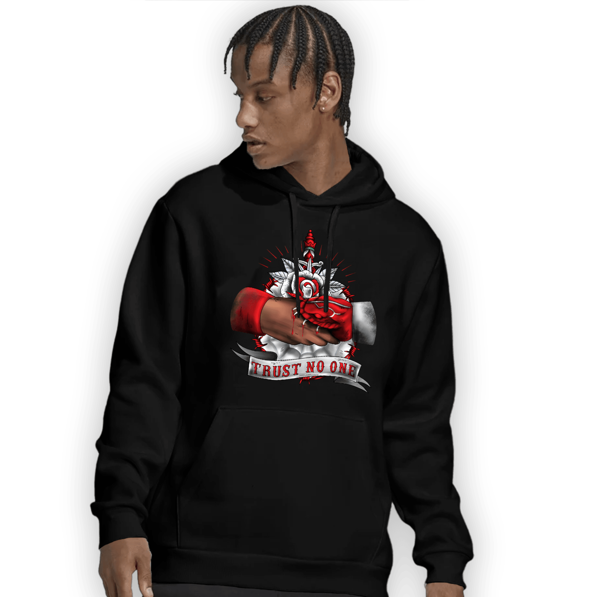 Cherry 11s Hoodie Match Trust No One Old School - NastyJamz