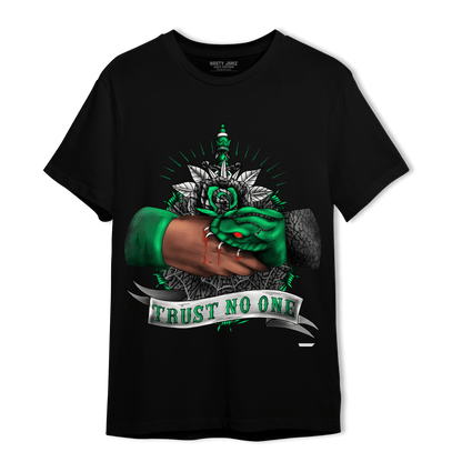Lucky Green 3s T Shirt Match Trust No One Old School - NastyJamz