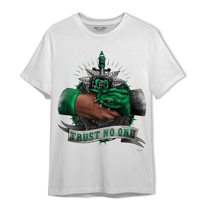 Lucky Green 3s T Shirt Match Trust No One Old School - NastyJamz