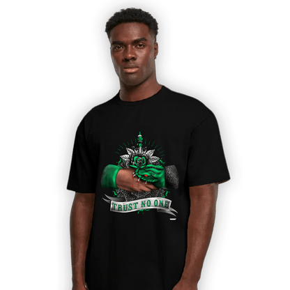 Lucky Green 3s T Shirt Match Trust No One Old School - NastyJamz