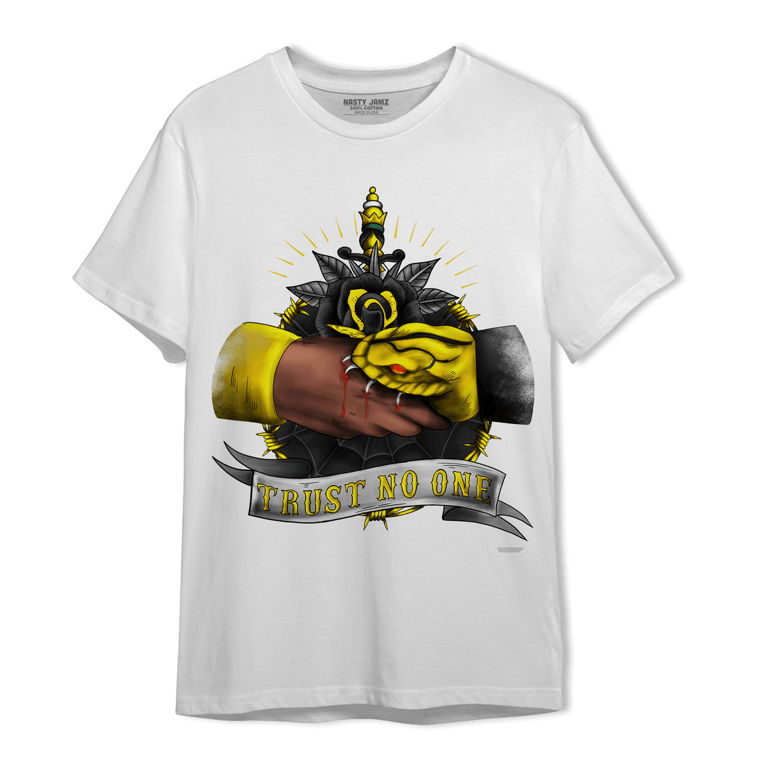 Thunder 4s T Shirt Match Trust No One Old School - NastyJamz