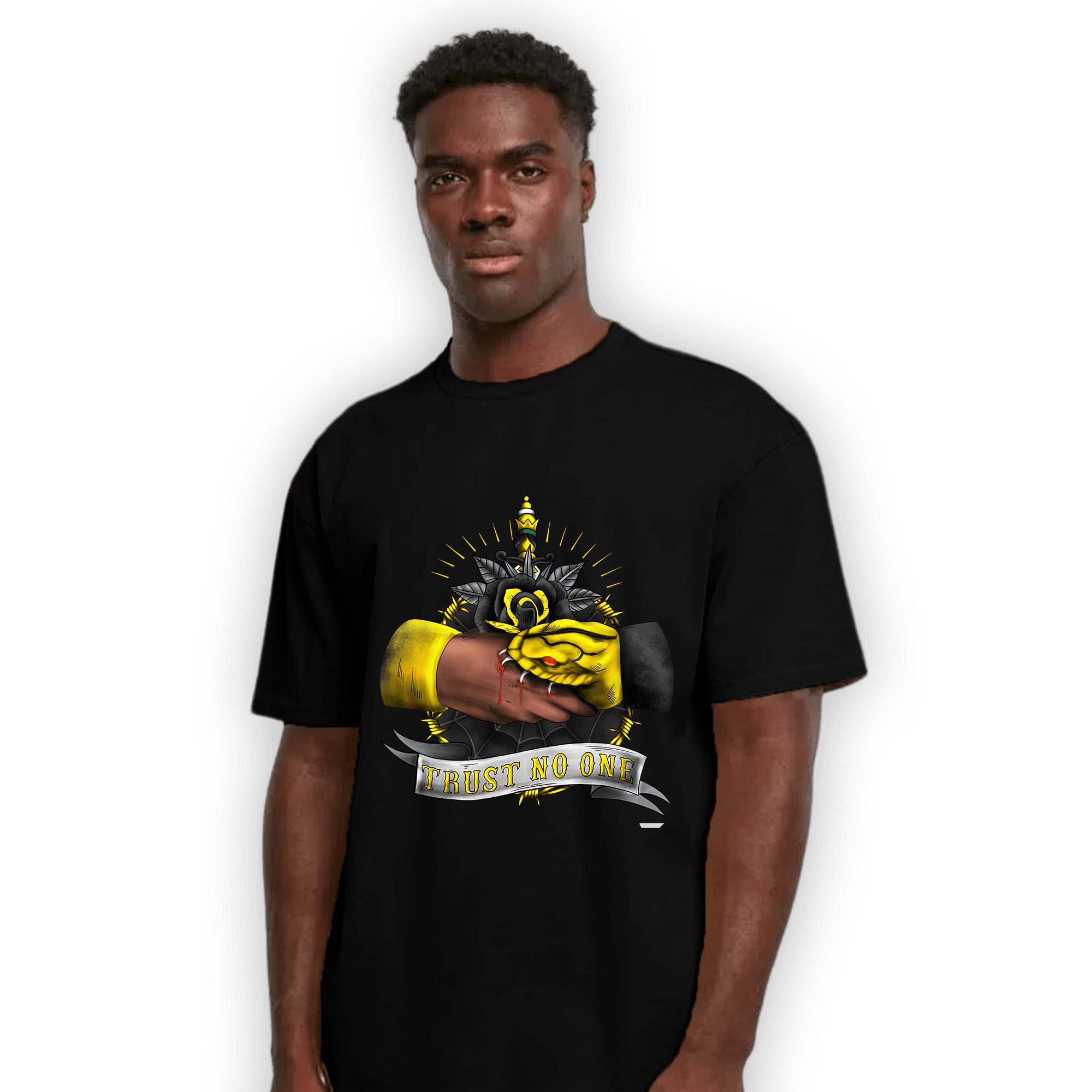 Thunder 4s T Shirt Match Trust No One Old School - NastyJamz