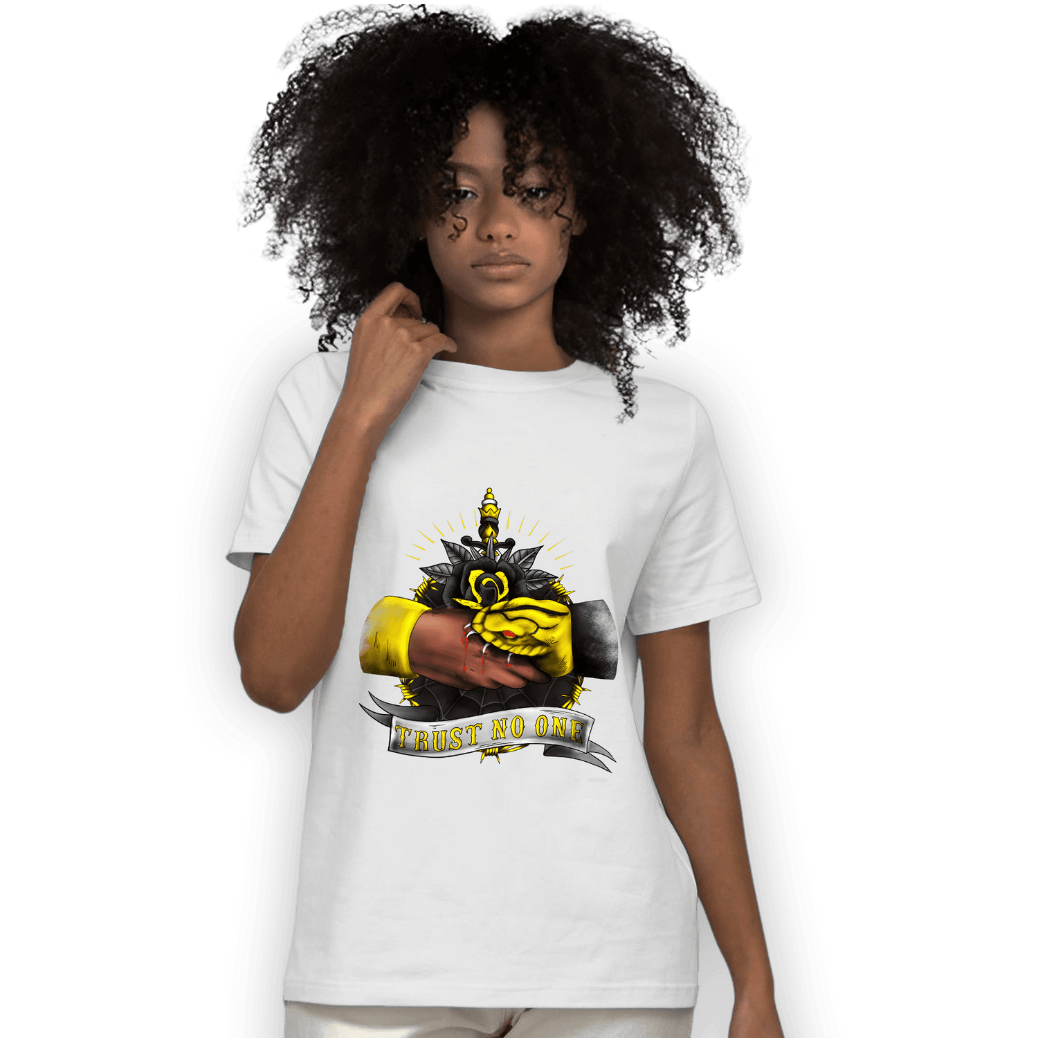 Thunder 4s T Shirt Match Trust No One Old School - NastyJamz