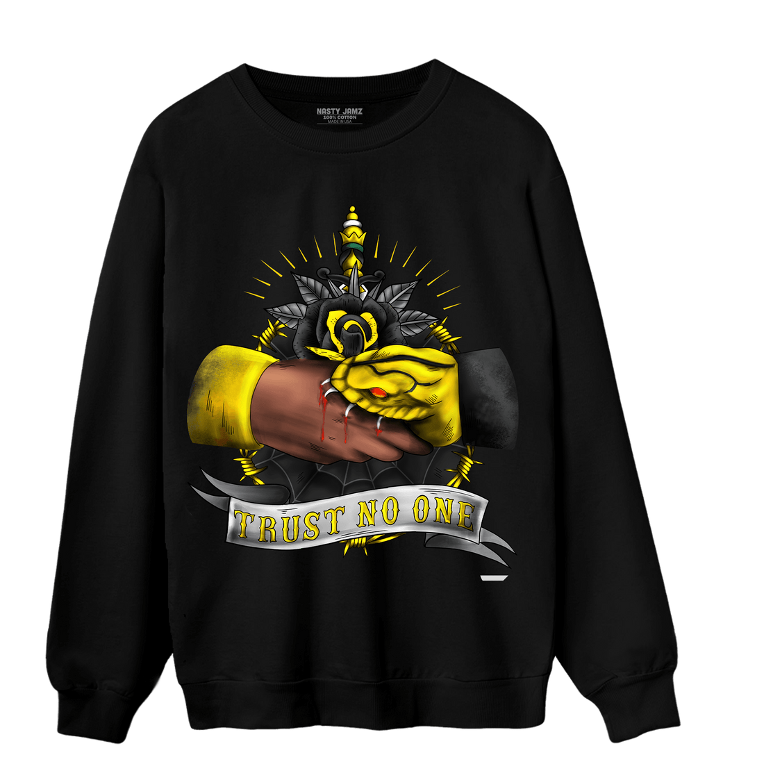 Thunder 4s Sweatshirt Match Trust No One Old School - NastyJamz