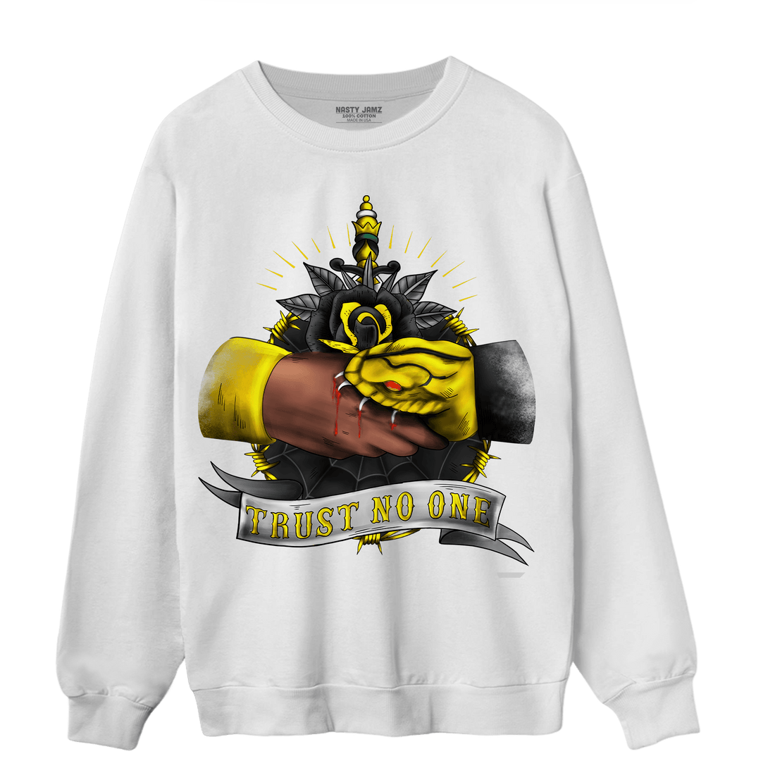 Thunder 4s Sweatshirt Match Trust No One Old School - NastyJamz