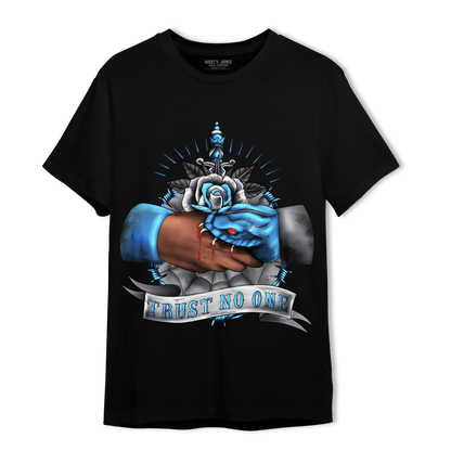 University Blue 5s T Shirt Match Trust No One Old School - NastyJamz