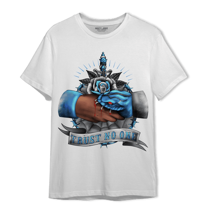 University Blue 5s T Shirt Match Trust No One Old School - NastyJamz