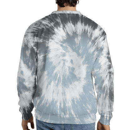 Blue Grey 13s Sweatshirt Match Tye Dye 3D All-Over Print Spiral - NastyJamz