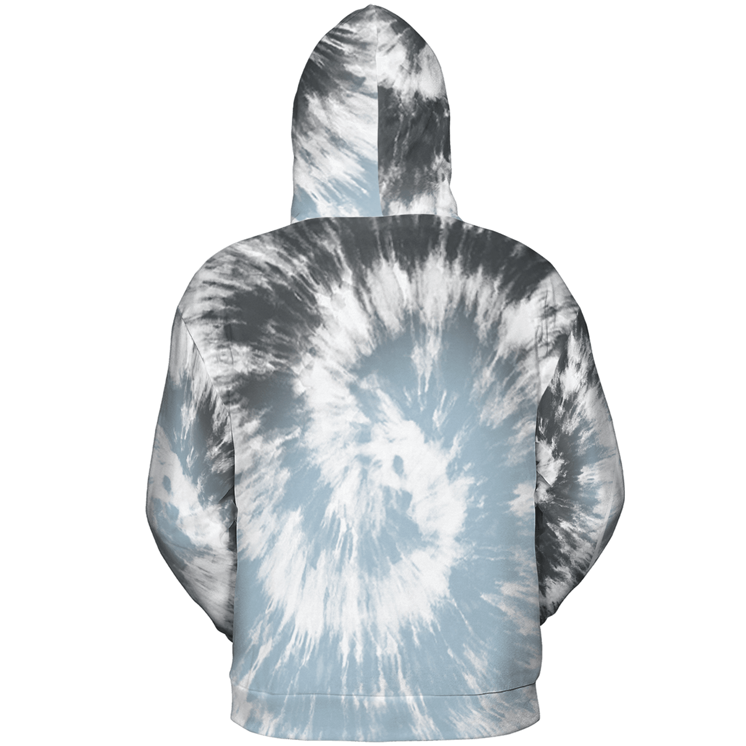 Blue Grey 13s Hoodie Match Tye Dye 3D All-Over Print Spiral - NastyJamz