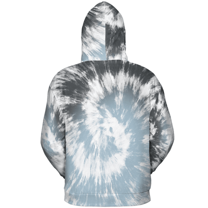 Blue Grey 13s Hoodie Match Tye Dye 3D All-Over Print Spiral - NastyJamz