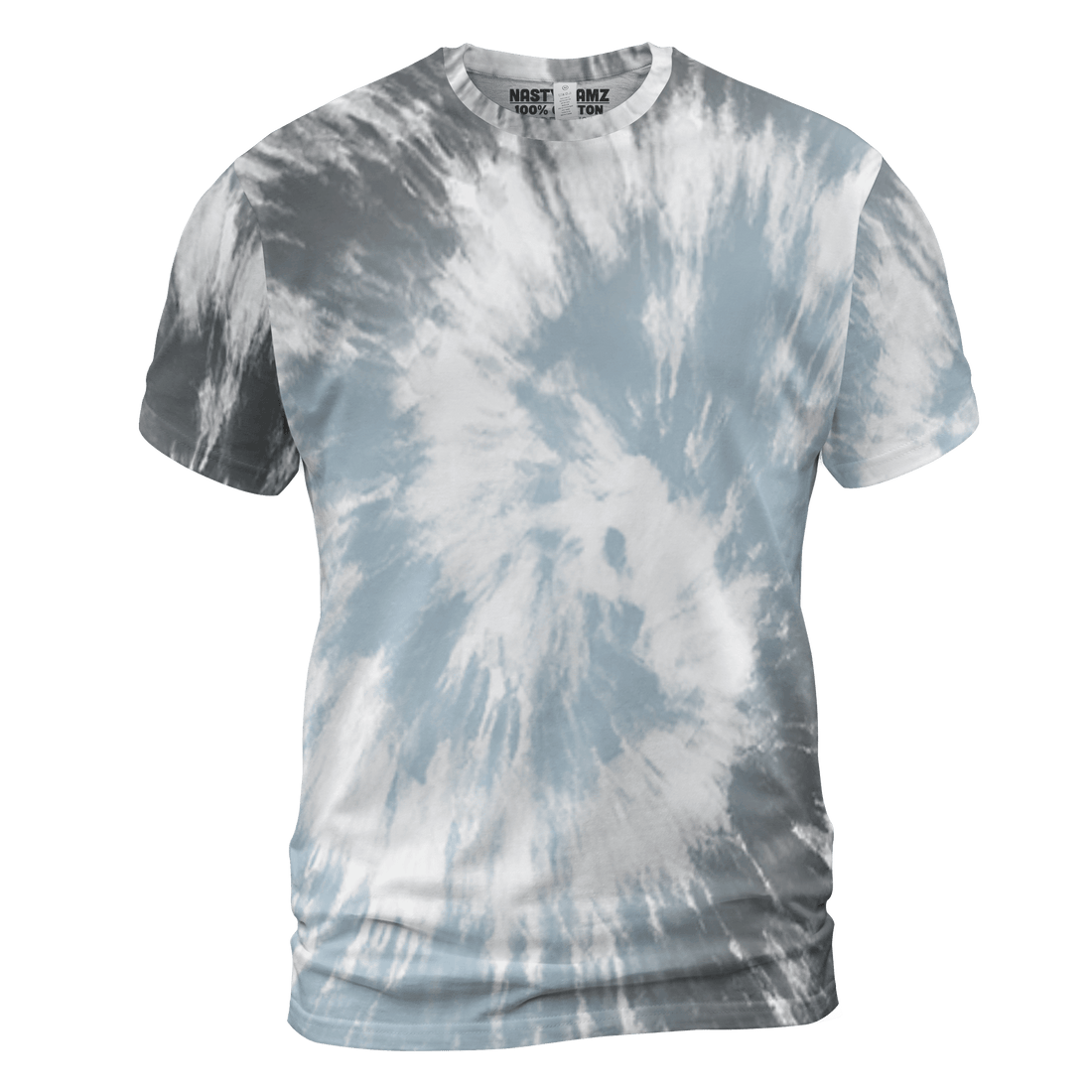 Blue Grey 13s T Shirt Match Tye Dye 3D All-Over Print Spiral - NastyJamz