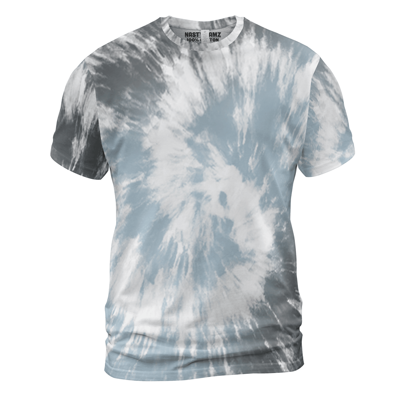 Blue Grey 13s T Shirt Match Tye Dye 3D All-Over Print Spiral - NastyJamz