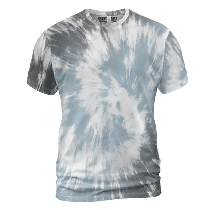 Blue Grey 13s T Shirt Match Tye Dye 3D All-Over Print Spiral - NastyJamz