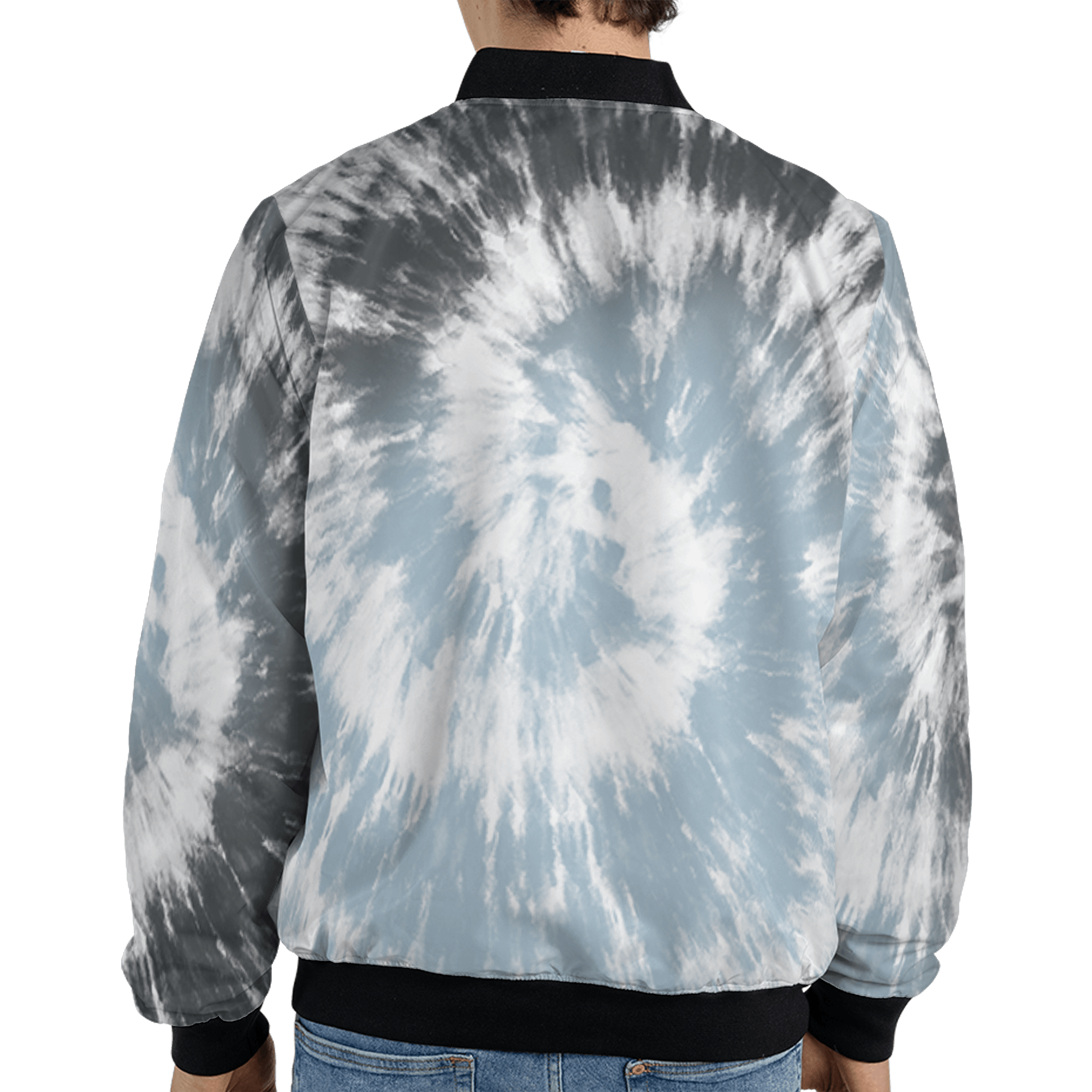 Blue Grey 13s Jacket Match Tye Dye 3D All-Over Print Spiral - NastyJamz