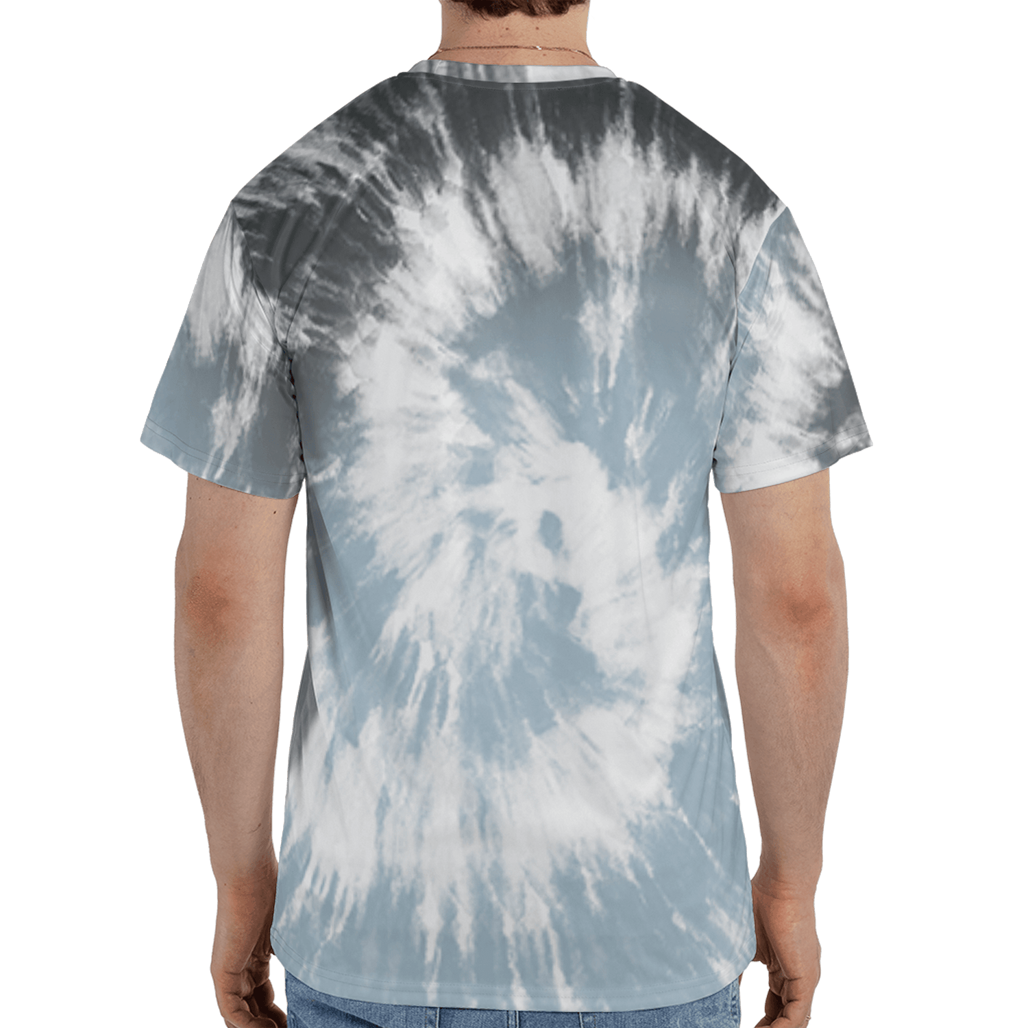 Blue Grey 13s T Shirt Match Tye Dye 3D All-Over Print Spiral - NastyJamz