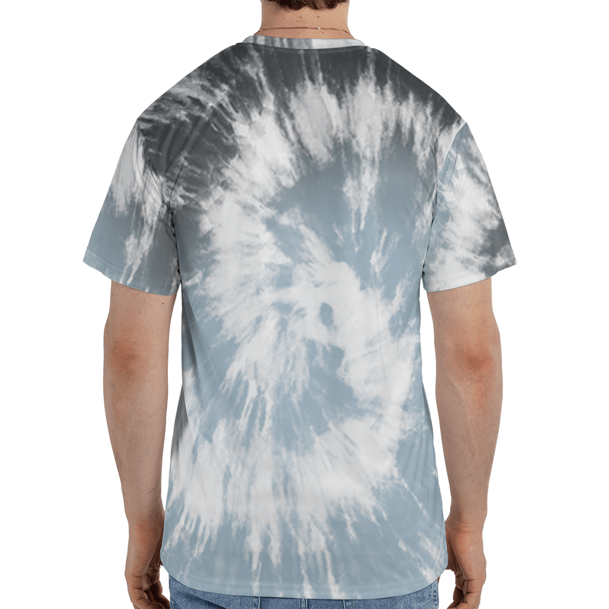 Blue Grey 13s T Shirt Match Tye Dye 3D All-Over Print Spiral - NastyJamz