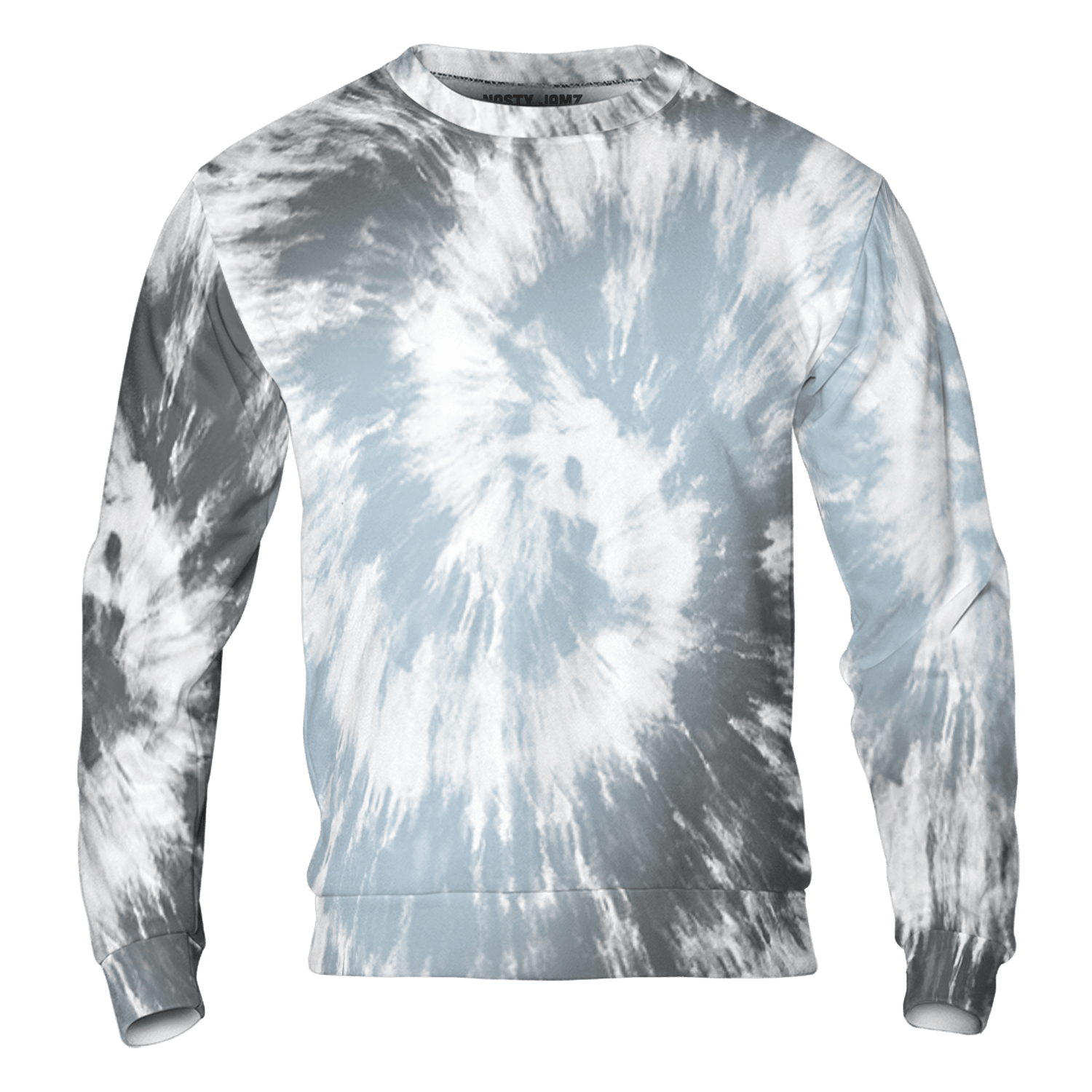 Blue Grey 13s Sweatshirt Match Tye Dye 3D All-Over Print Spiral - NastyJamz