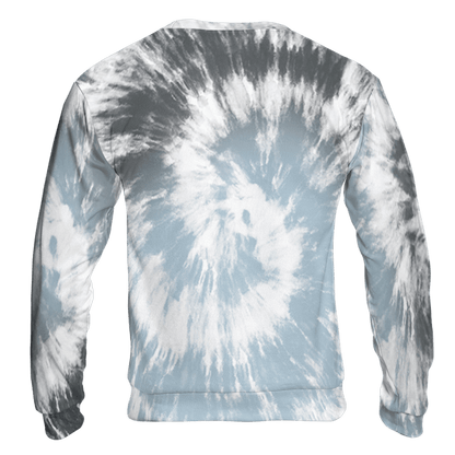 Blue Grey 13s Sweatshirt Match Tye Dye 3D All-Over Print Spiral - NastyJamz