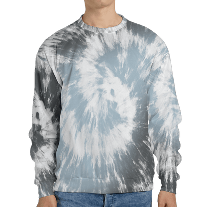 Blue Grey 13s Sweatshirt Match Tye Dye 3D All-Over Print Spiral - NastyJamz