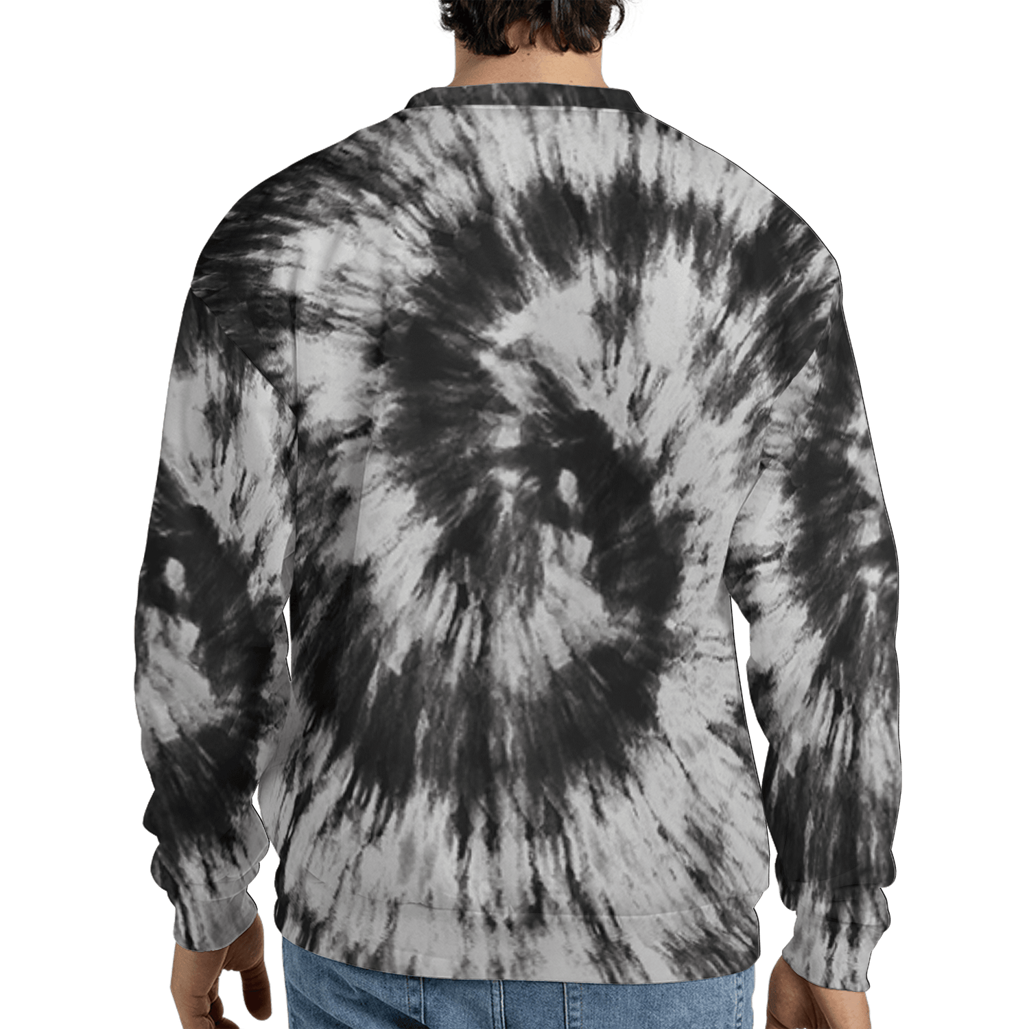 Retro High OG Black White 1s Sweatshirt Match Tye Dye 3D All-Over Print Spiral - NastyJamz