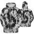 Retro High OG Black White 1s Hoodie Match Tye Dye 3D All-Over Print Spiral - NastyJamz