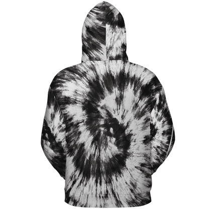 Retro High OG Black White 1s Hoodie Match Tye Dye 3D All-Over Print Spiral - NastyJamz