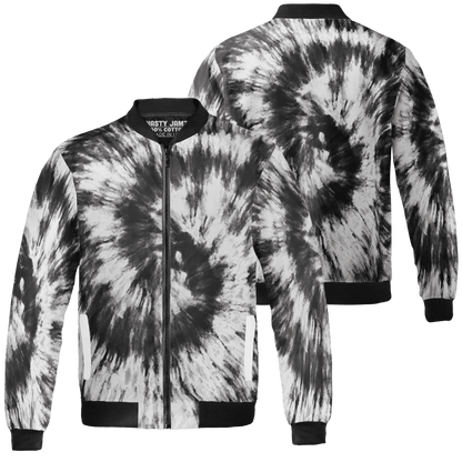 Retro High OG Black White 1s Jacket Match Tye Dye 3D All-Over Print Spiral - NastyJamz