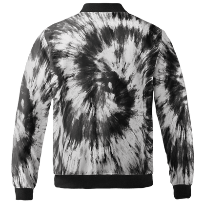 Retro High OG Black White 1s Jacket Match Tye Dye 3D All-Over Print Spiral - NastyJamz