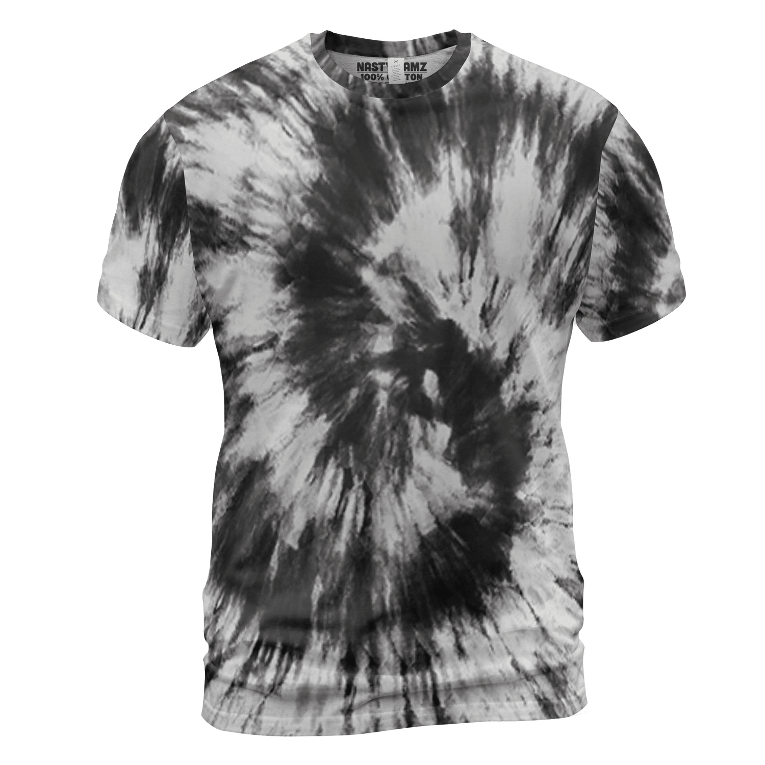 Retro High OG Black White 1s T Shirt Match Tye Dye 3D All-Over Print Spiral - NastyJamz