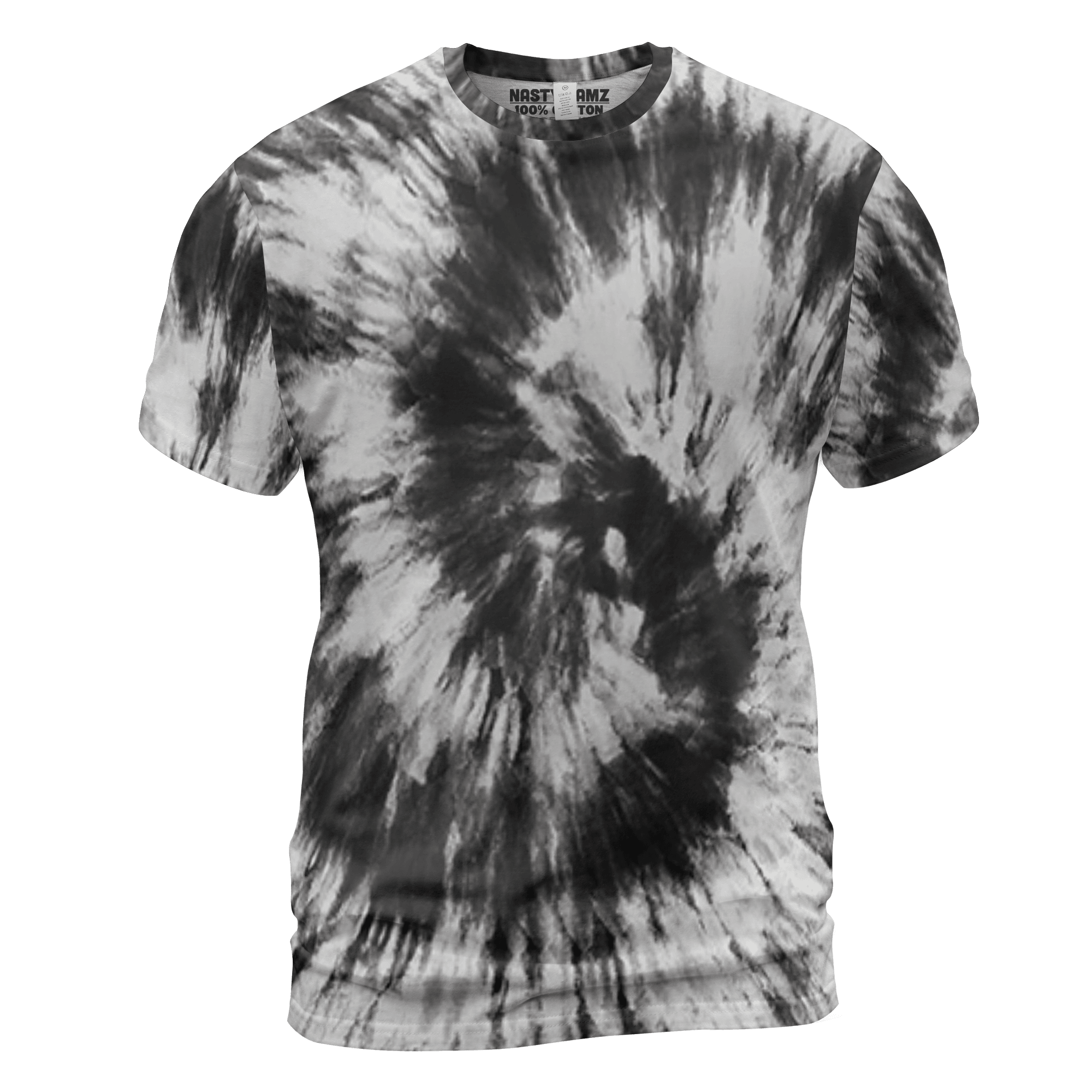 Retro High OG Black White 1s T Shirt Match Tye Dye 3D All-Over Print Spiral - NastyJamz