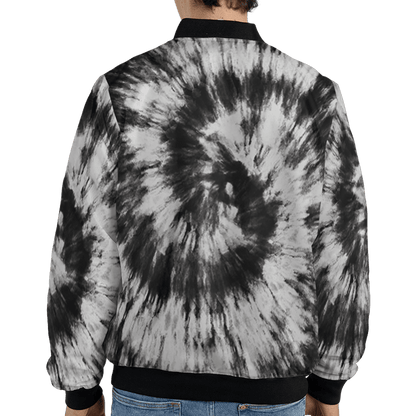 Retro High OG Black White 1s Jacket Match Tye Dye 3D All-Over Print Spiral - NastyJamz