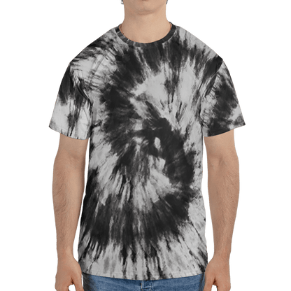 Retro High OG Black White 1s T Shirt Match Tye Dye 3D All-Over Print Spiral - NastyJamz