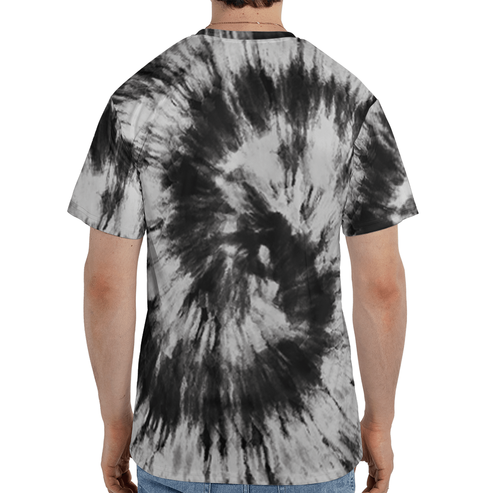 Retro High OG Black White 1s T Shirt Match Tye Dye 3D All-Over Print Spiral - NastyJamz