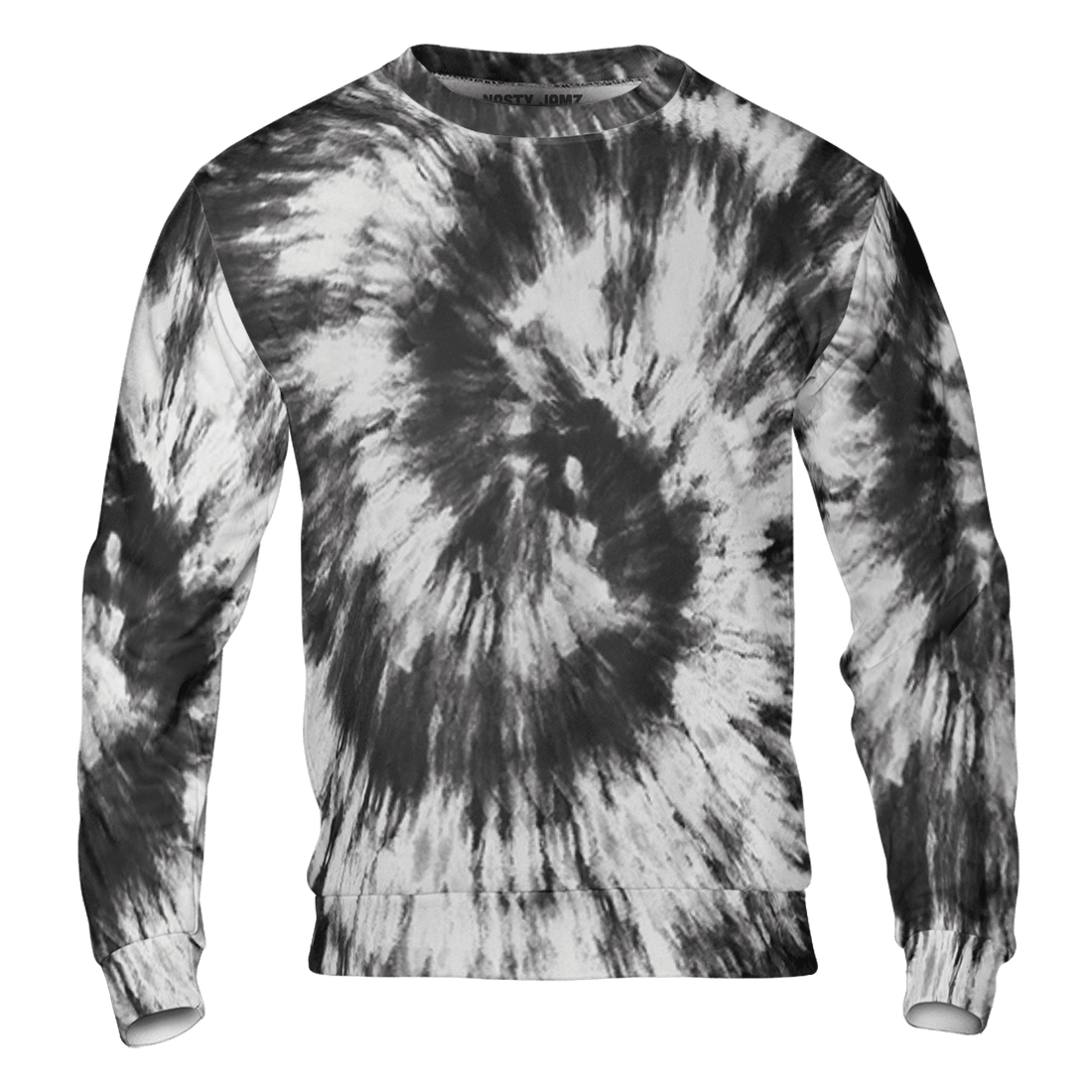 Retro High OG Black White 1s Sweatshirt Match Tye Dye 3D All-Over Print Spiral - NastyJamz