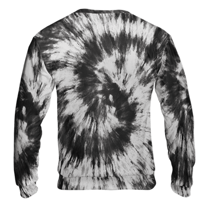 Retro High OG Black White 1s Sweatshirt Match Tye Dye 3D All-Over Print Spiral - NastyJamz