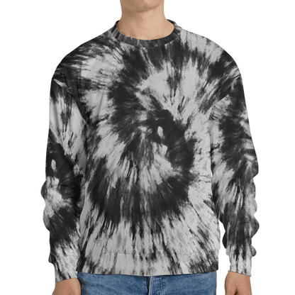 Retro High OG Black White 1s Sweatshirt Match Tye Dye 3D All-Over Print Spiral - NastyJamz