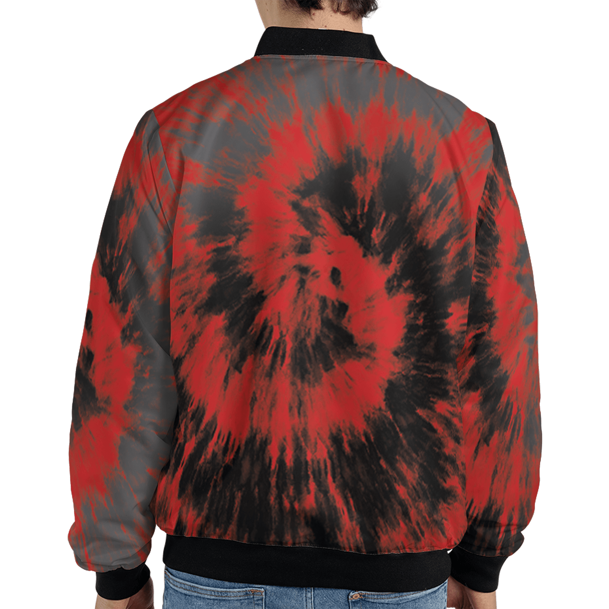 Bred Reimagined 4s Jacket Match Tye Dye 3D All-Over Print Spiral - NastyJamz